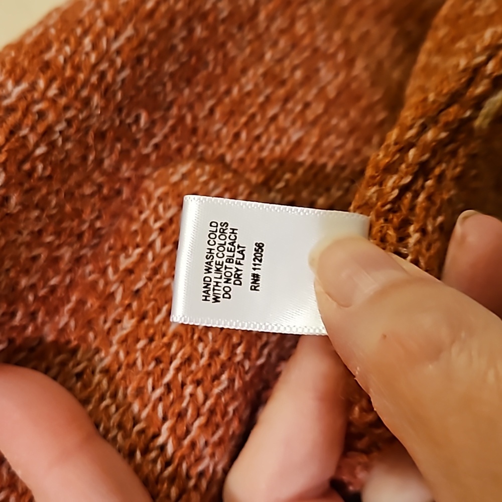 Chic Soul/Zenana NWOT Rust colored hooded Cardigan Size 1x - Picture 7 of 9